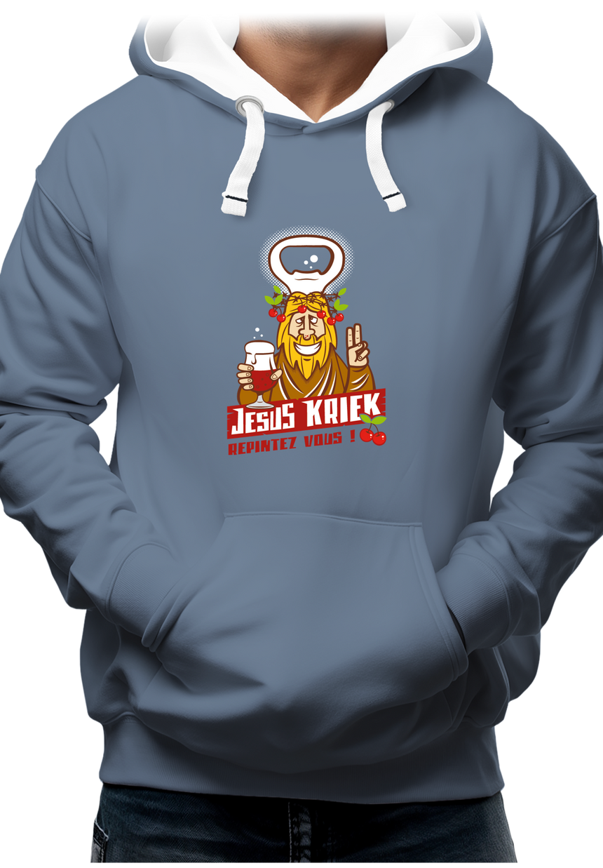 Sweat Adulte La bière Jesus Kriek