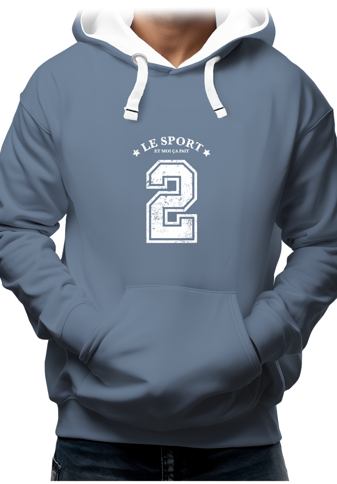 Sweat Adulte Le sport et moi ça fait 2