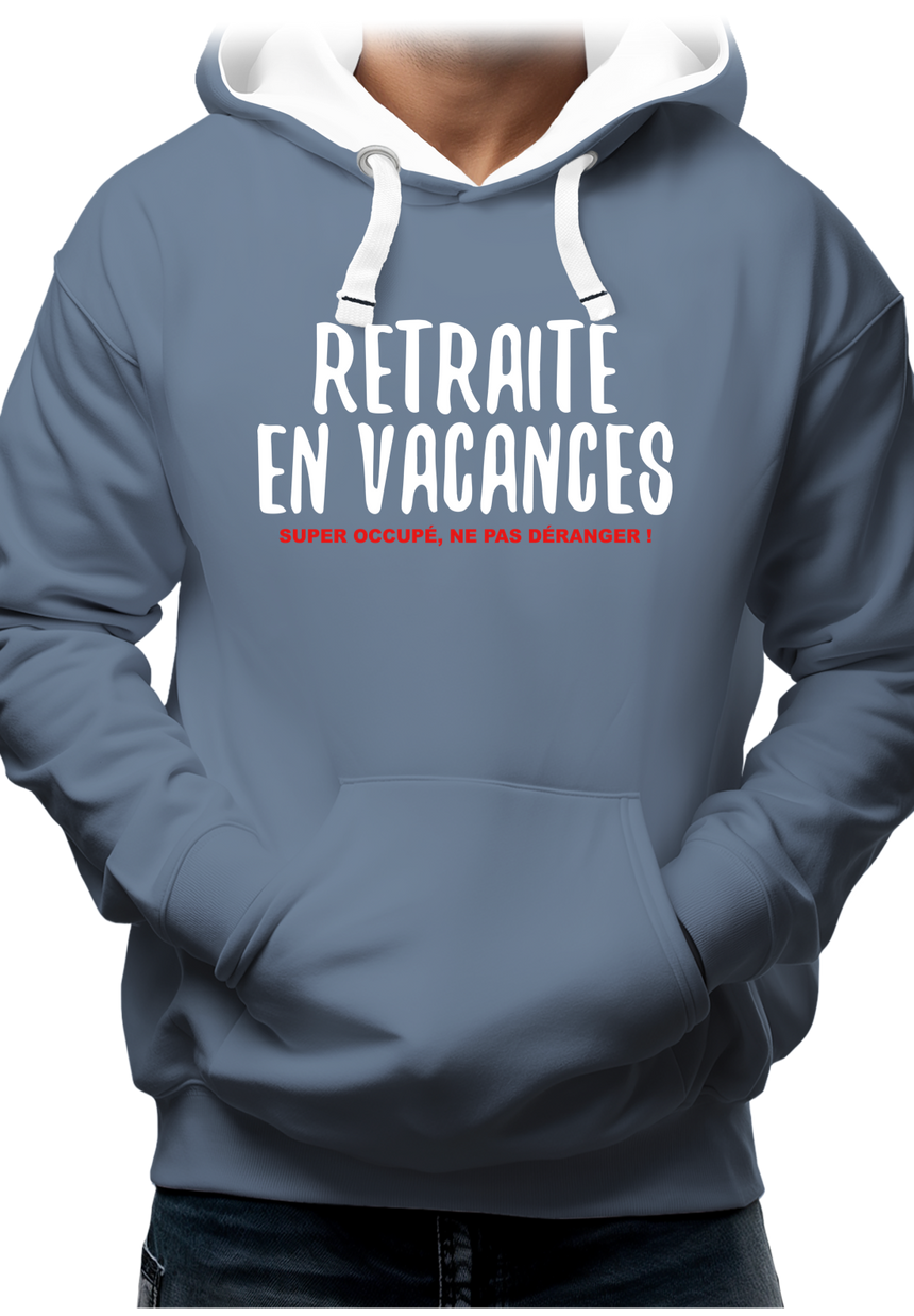 Sweat Adulte Retraité en vacances