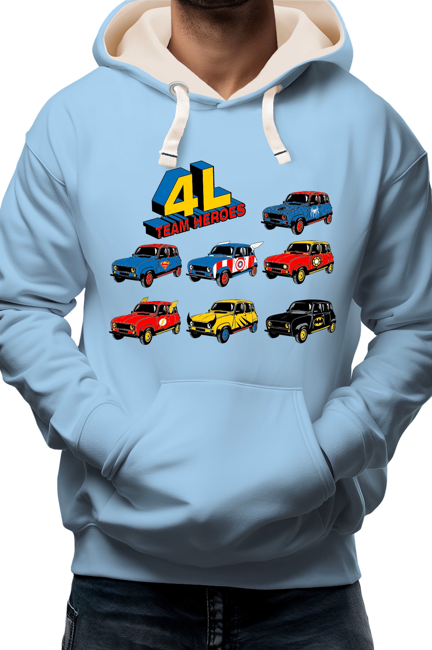 Sweat Adulte 4L Team super heroes