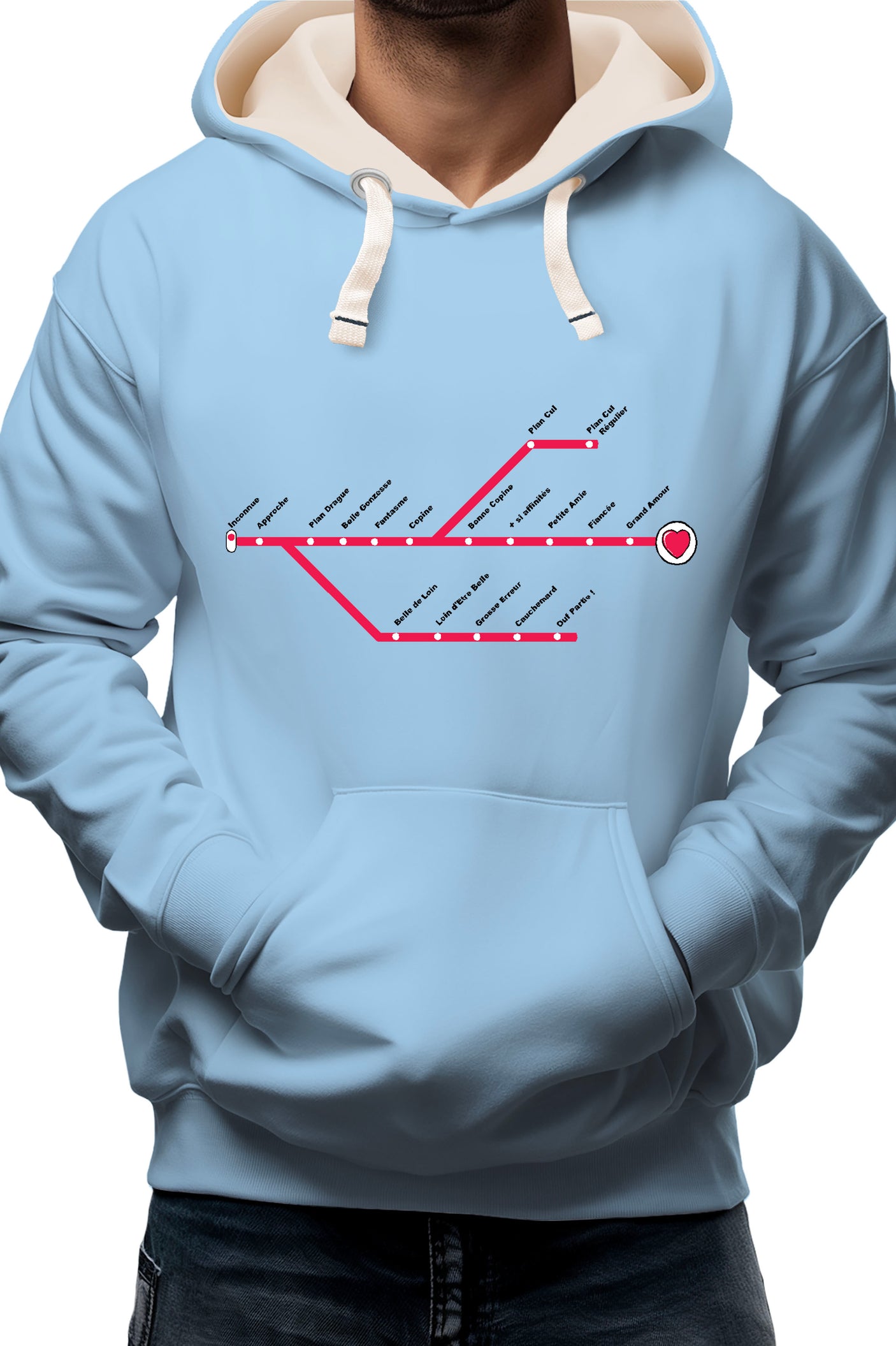 Sweat Adulte Love Line Homme