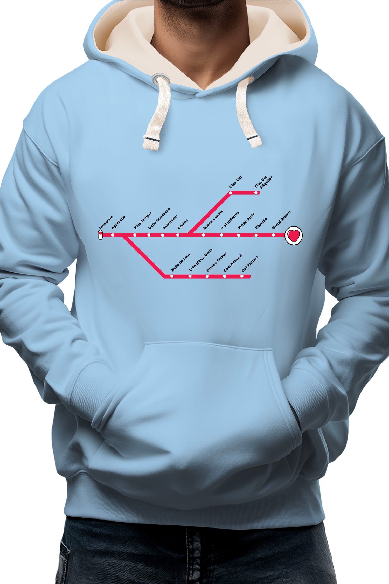 Sweat Adulte Love Line Homme