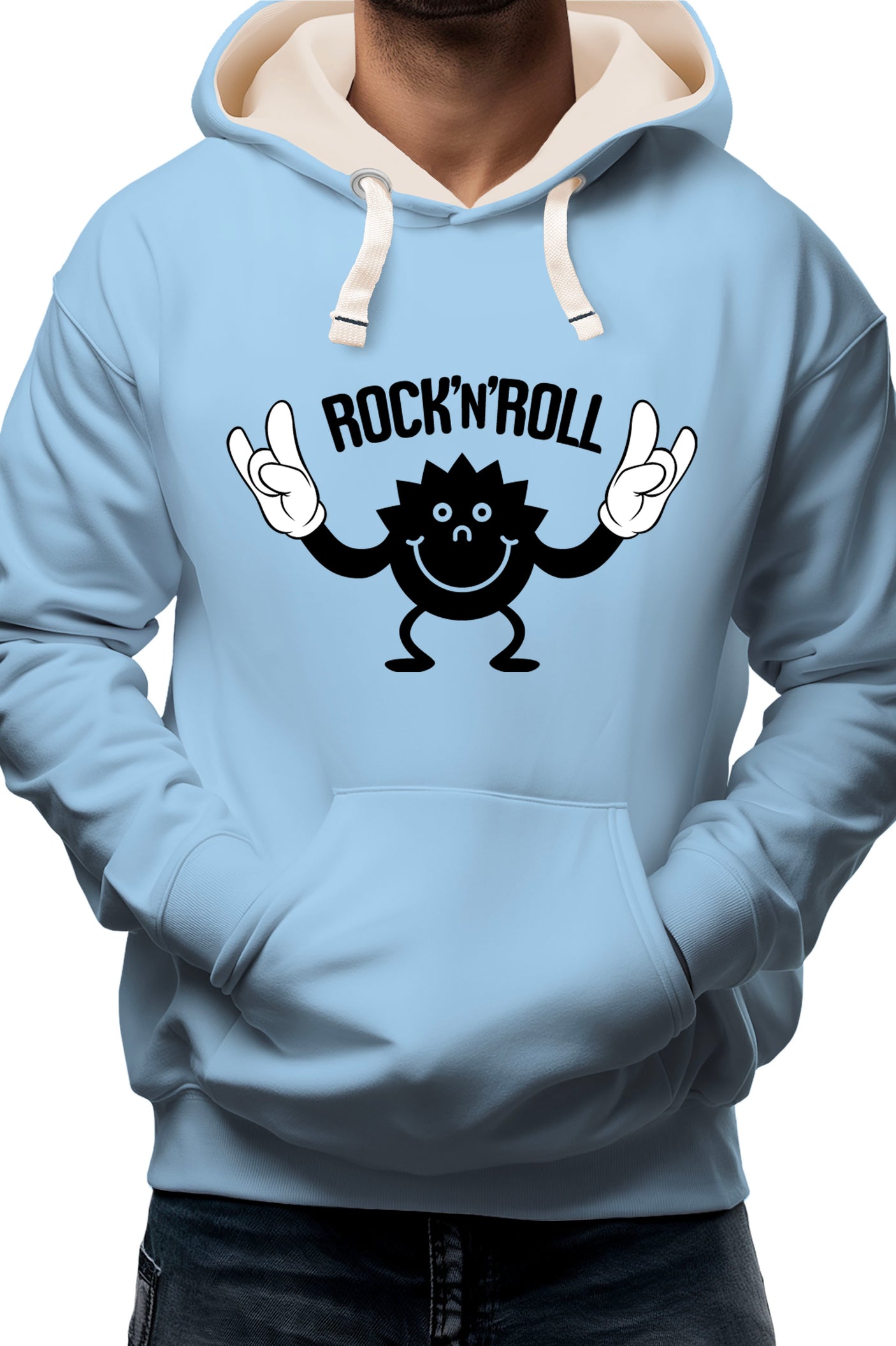 Sweat Adulte Smile Rock'N'Roll