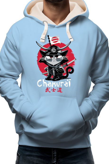 Sweat Adulte Chat en samouraï