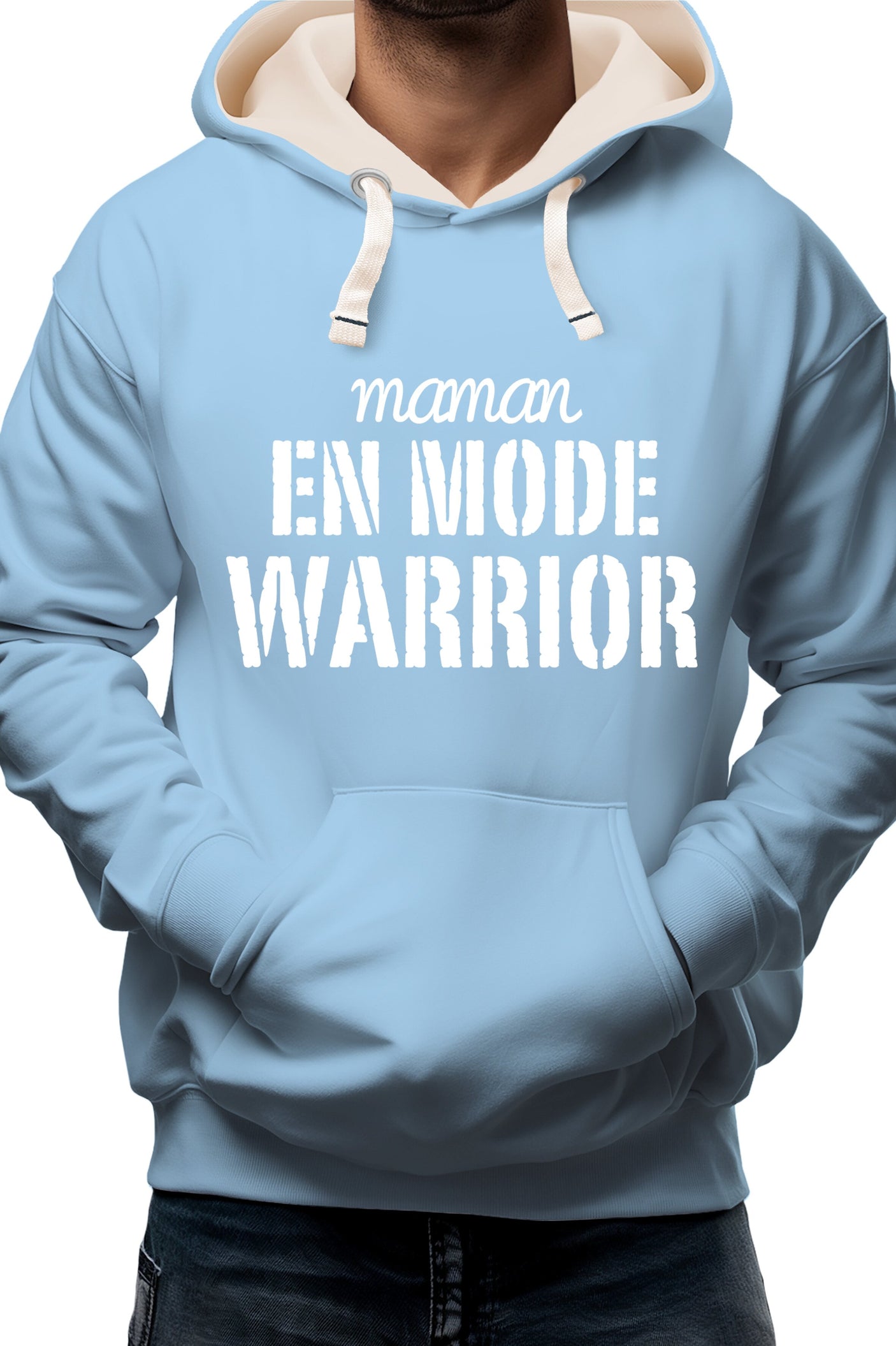 Sweat Adulte Maman en mode warrior