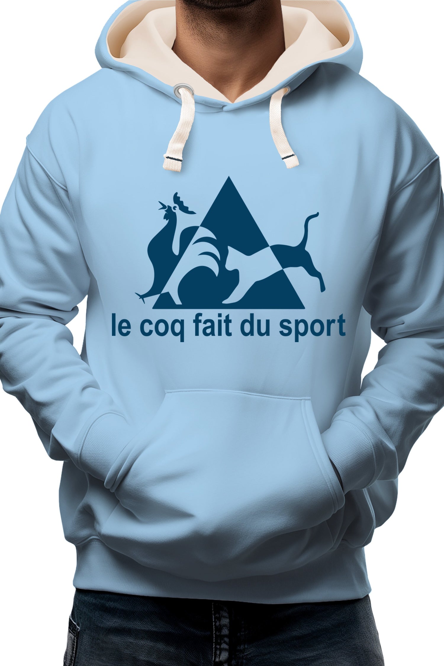 Sweat Adulte Le coq forcé au sport