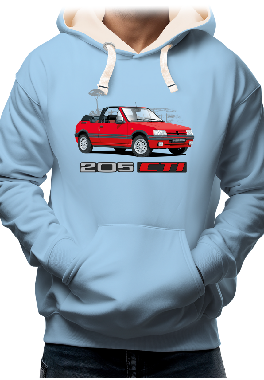 Sweat Adulte Voiture 205 CTI