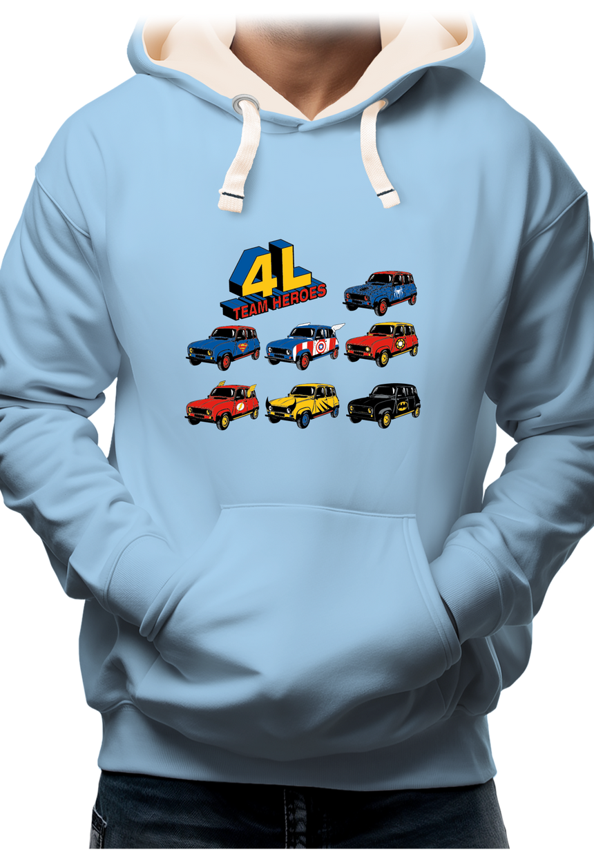 Sweat Adulte 4L Team super héros