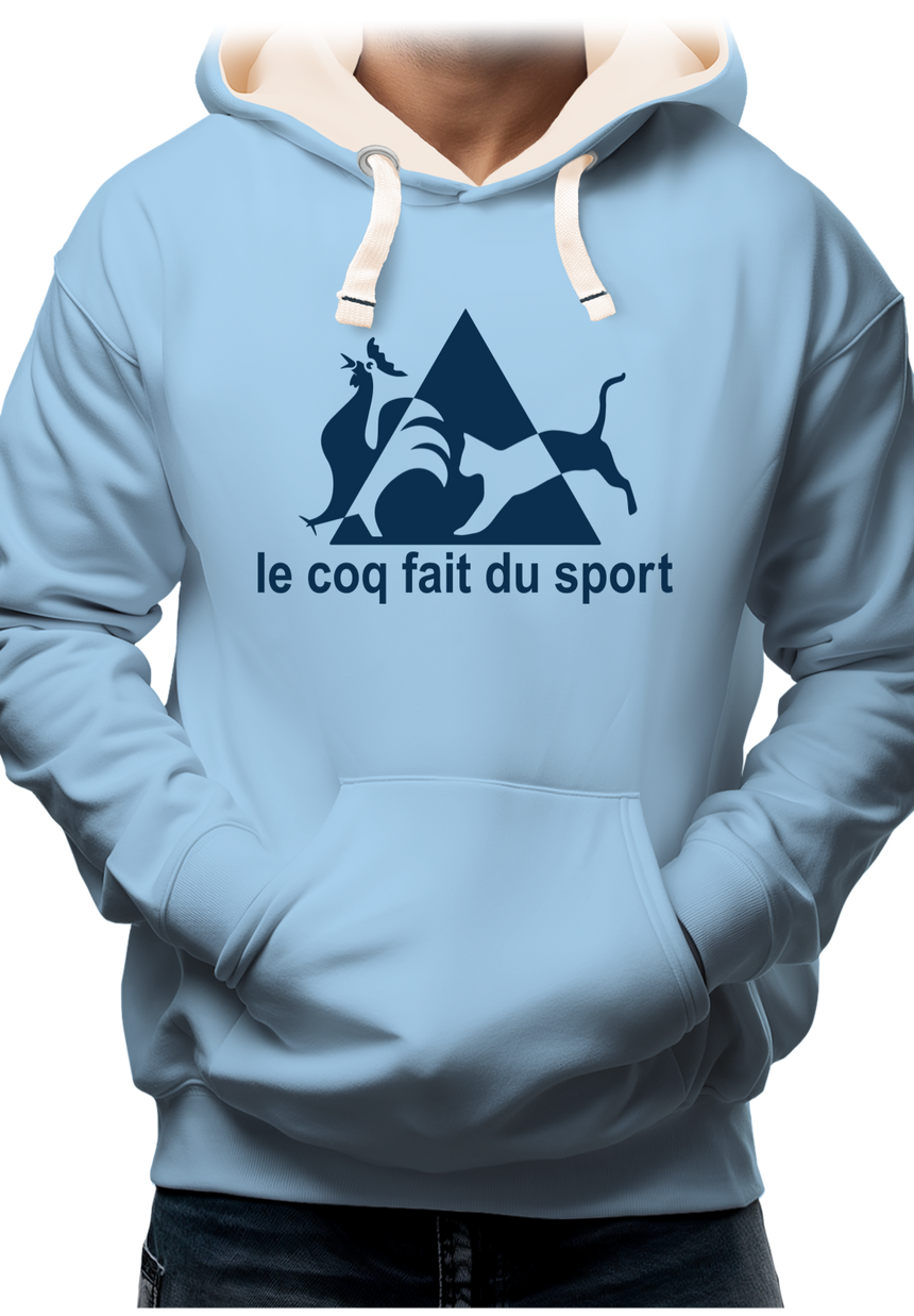 Sweat Adulte Le coq forcé au sport
