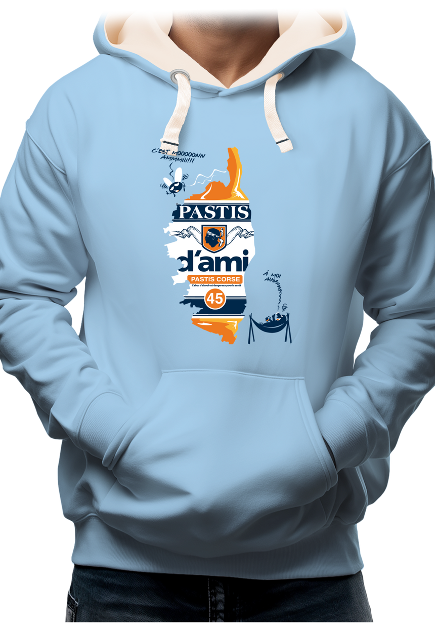 Sweat Adulte Pastis d'ami la boisson Corse