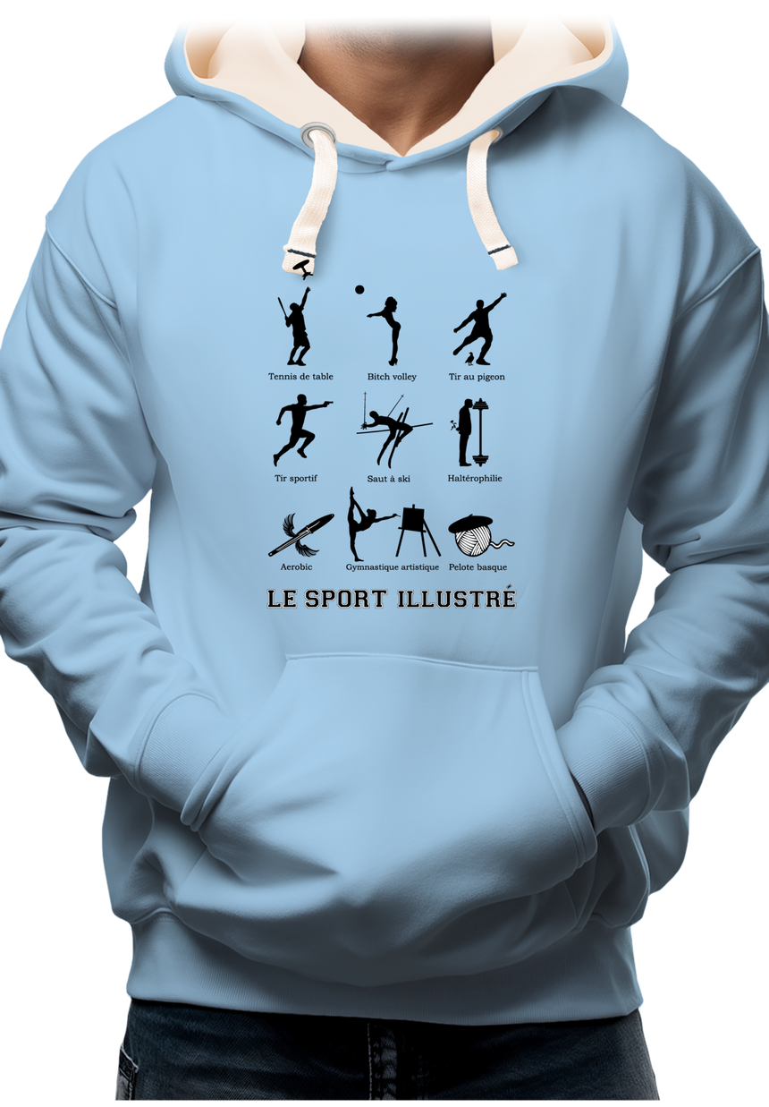 Sweat Adulte Sport Illustré made in Pays Basque