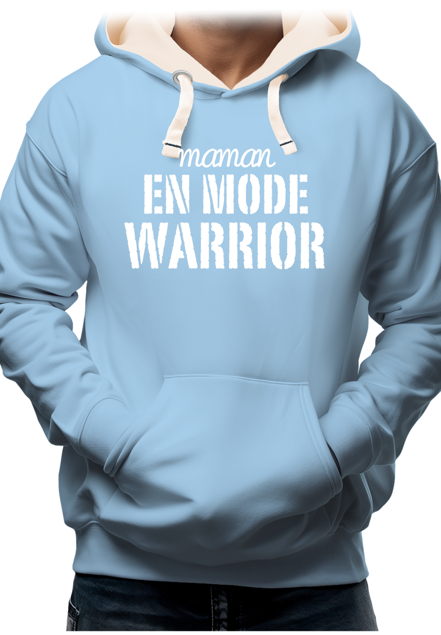 Sweat Adulte Maman en mode Warrior