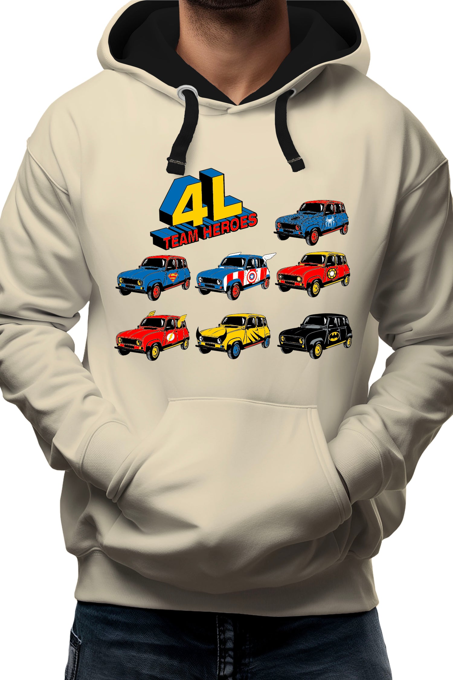 Sweat Adulte 4L Team super heroes