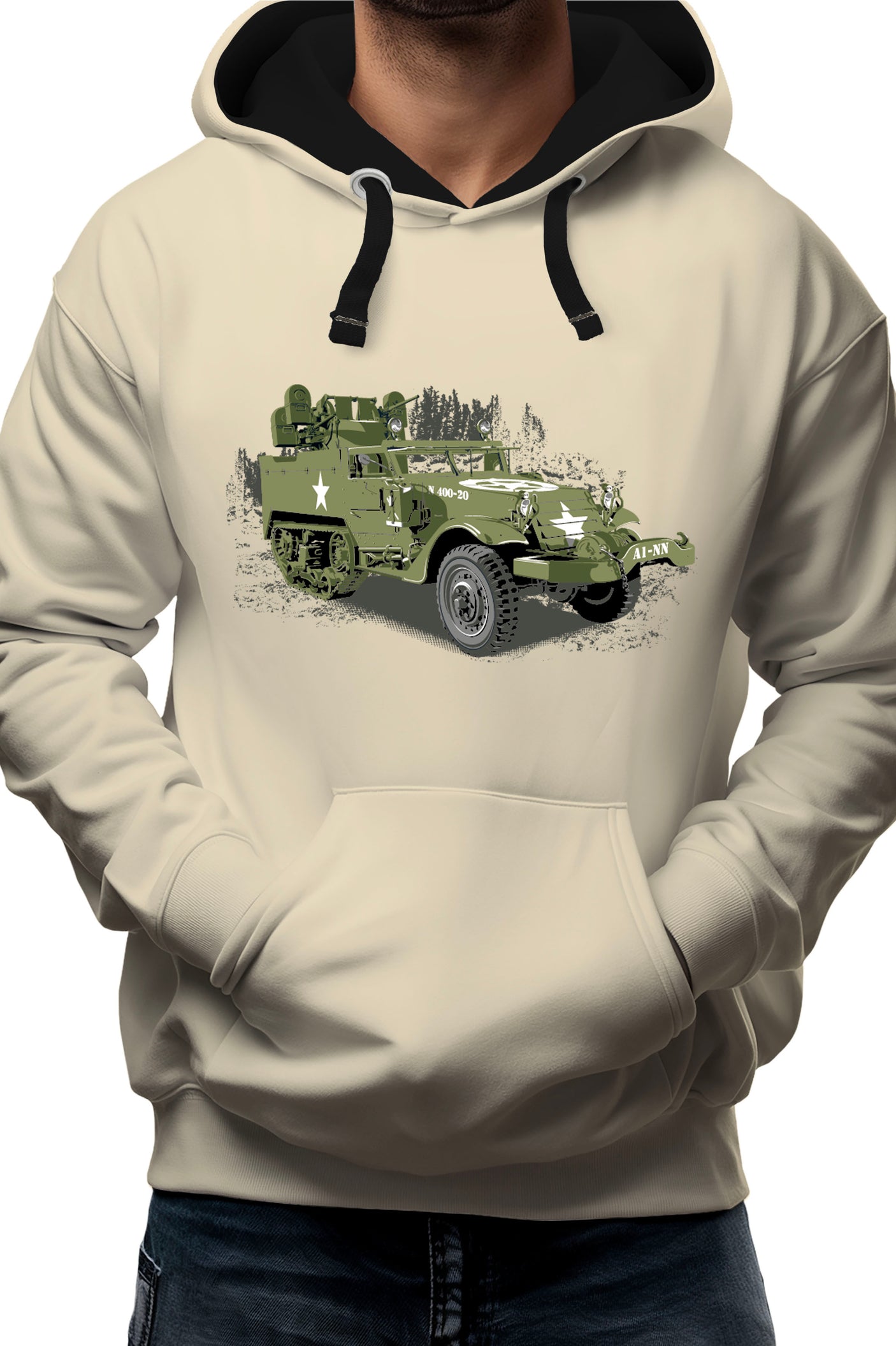 Sweat Adulte Véhicule de militaire