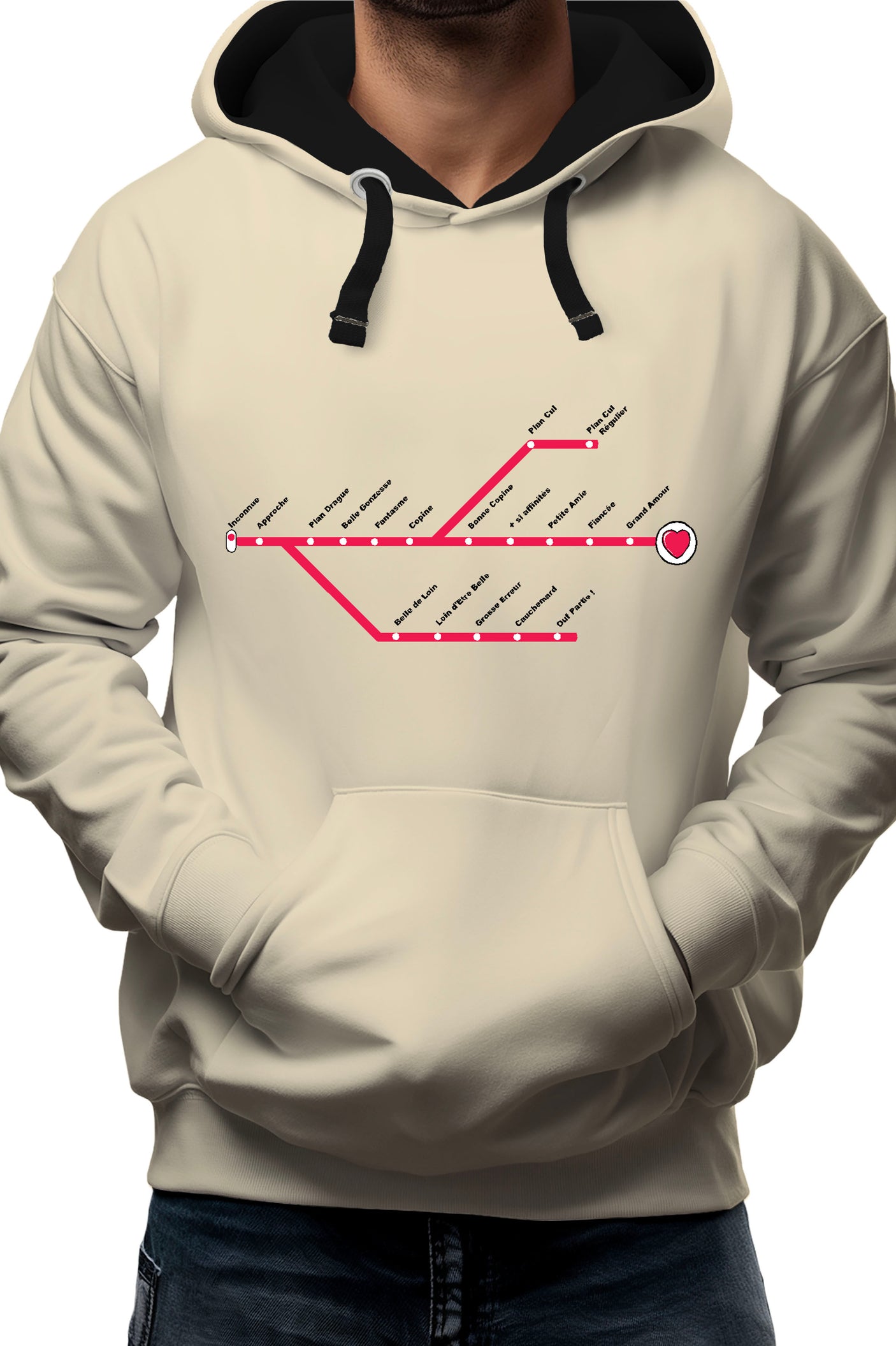 Sweat Adulte Love Line Homme