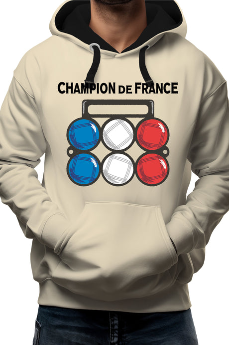 Sweat Adulte Champion de France pétanque