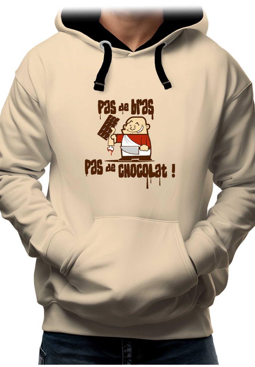 Sweat Adulte Pas De Bras Pas De Chocolat