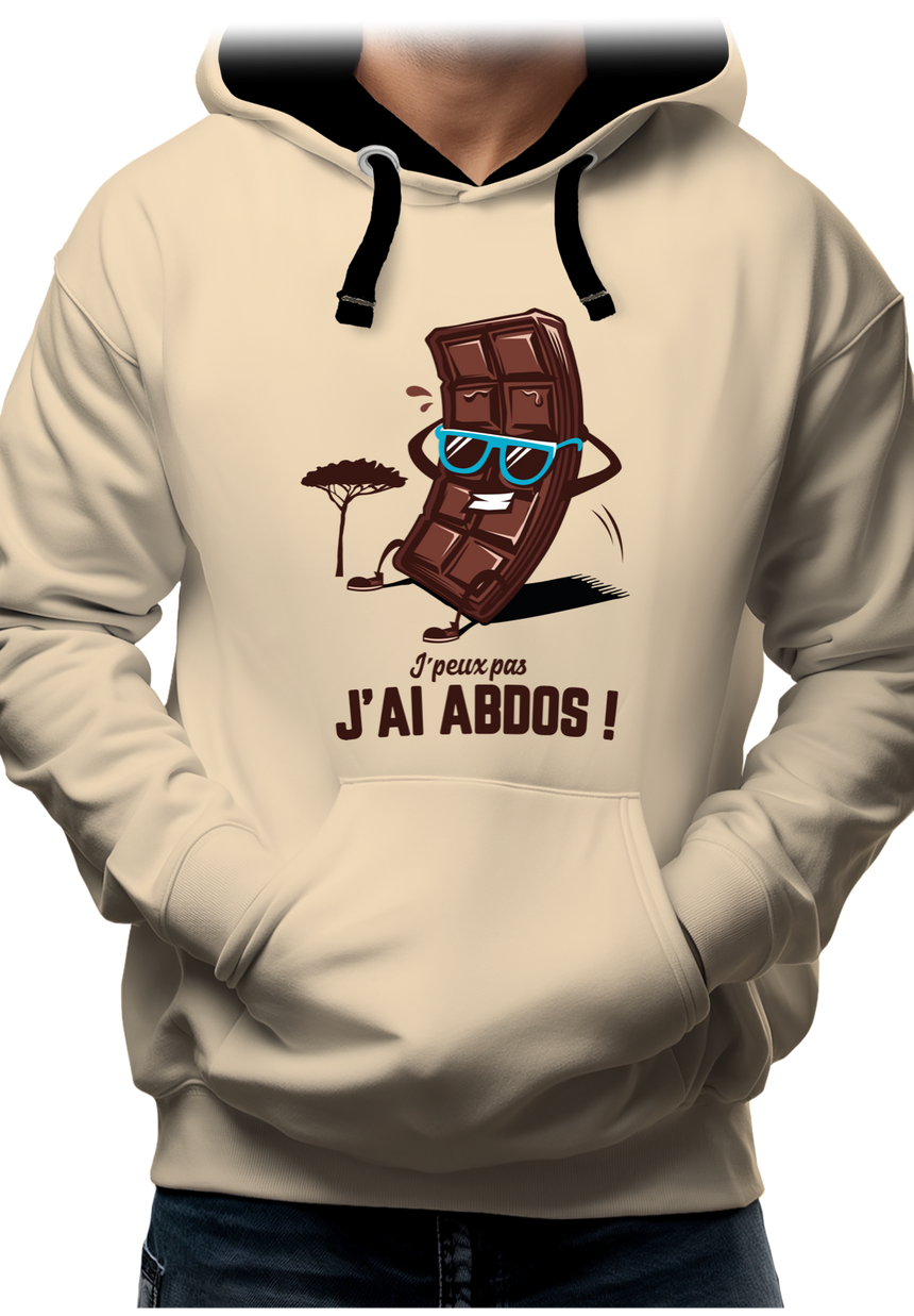 Sweat Adulte J'peux pas j'ai abdos