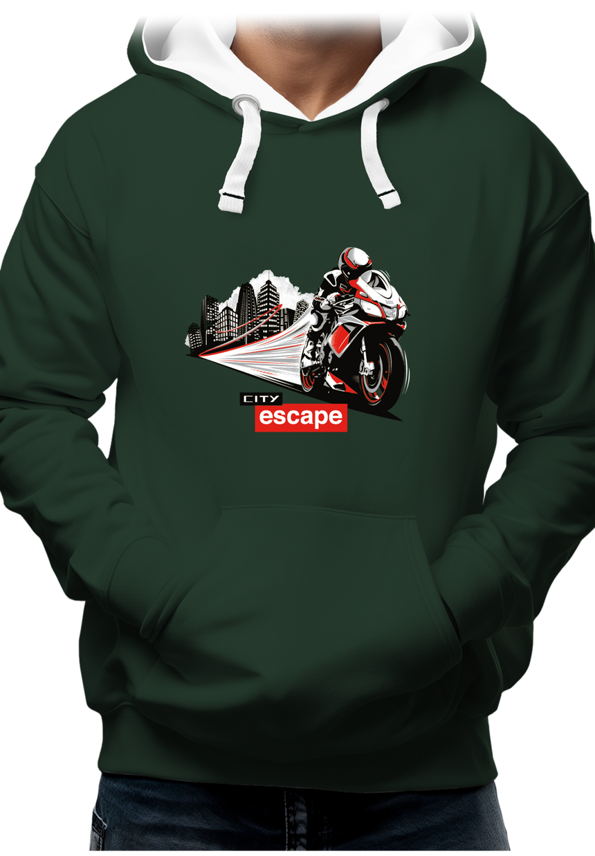 Sweat Adulte Milan city escape en moto