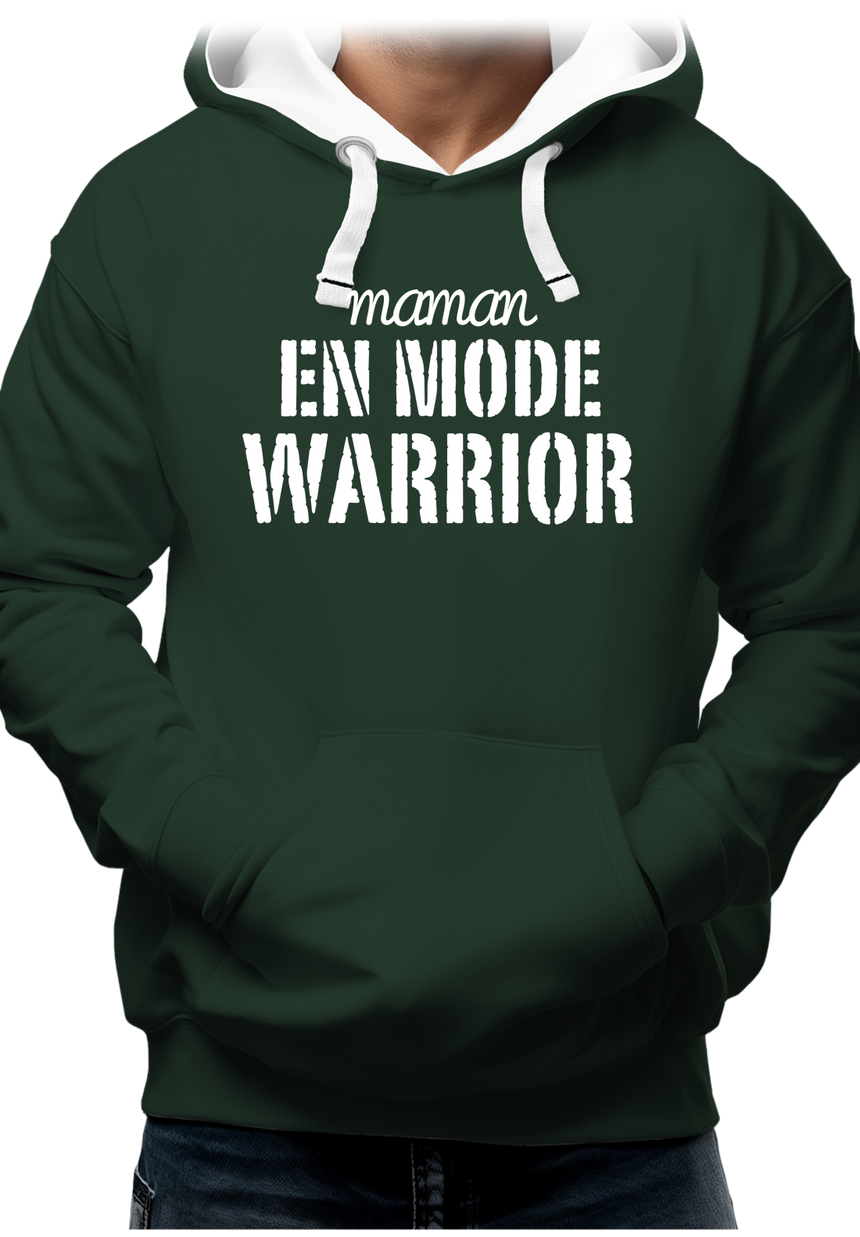 Sweat Adulte Maman en mode Warrior