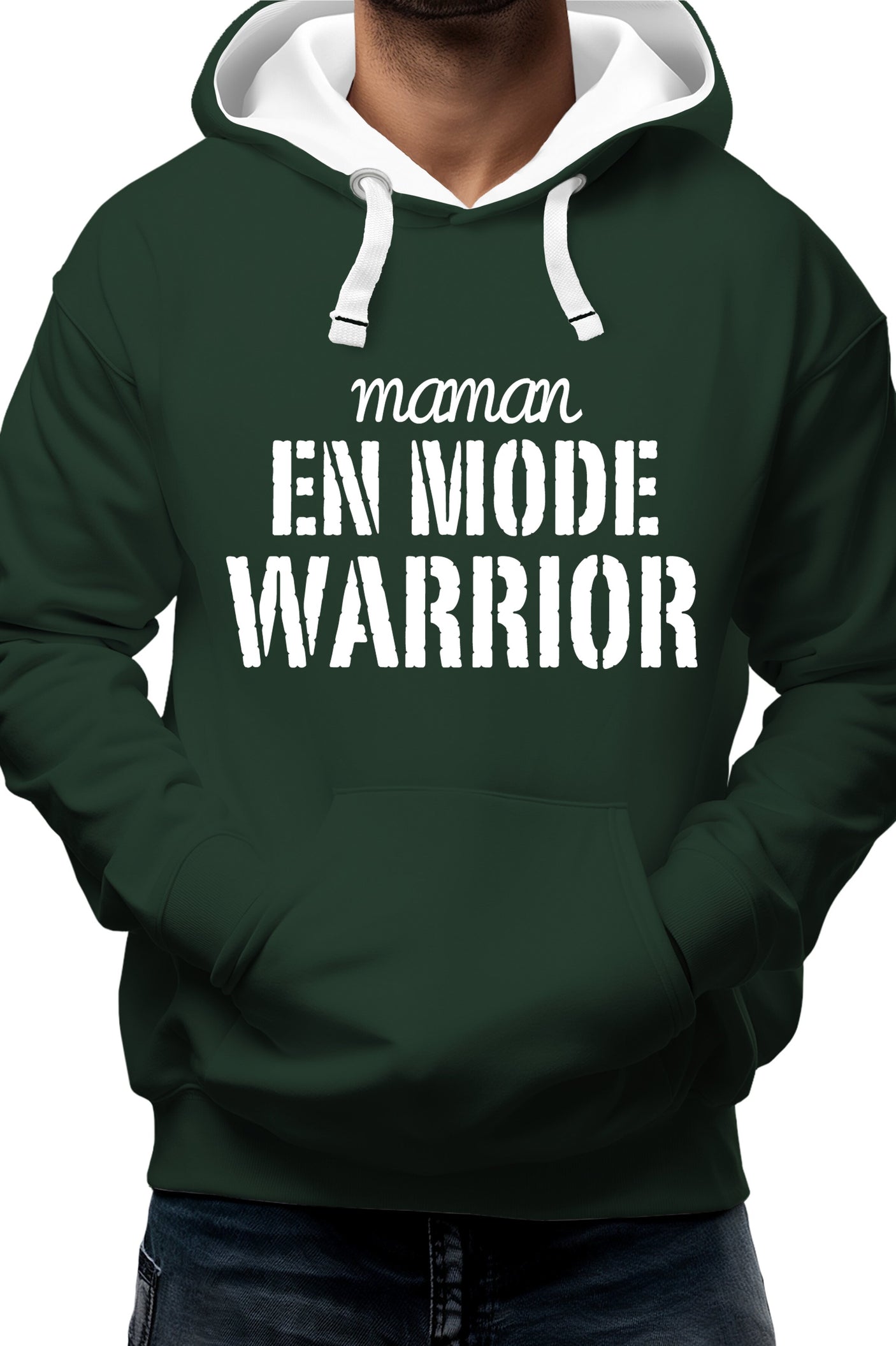 Sweat Adulte Maman en mode warrior