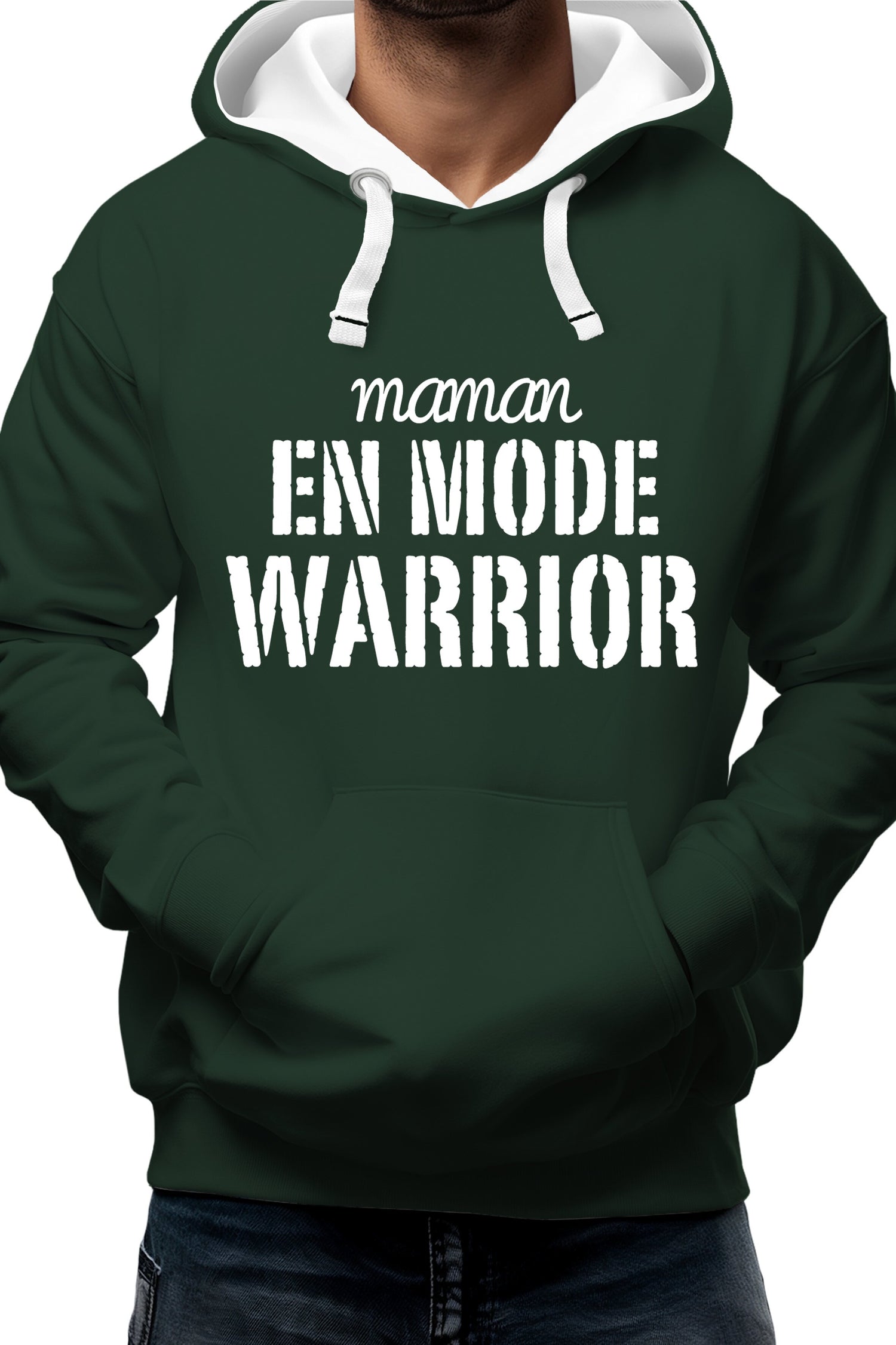 Sweat Adulte Maman en mode warrior