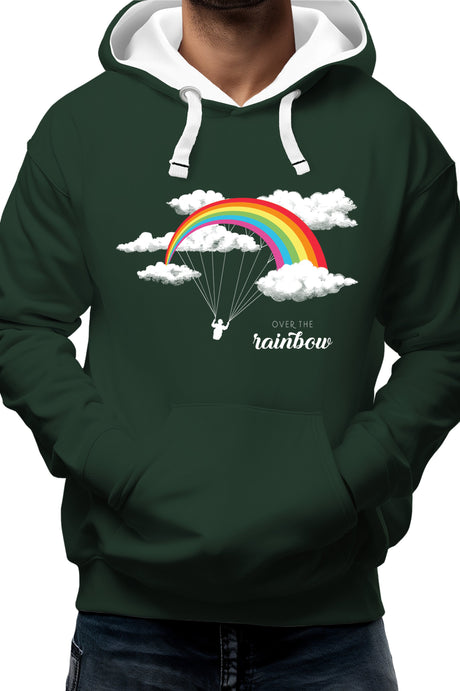 Sweat Adulte Parapente arc en ciel