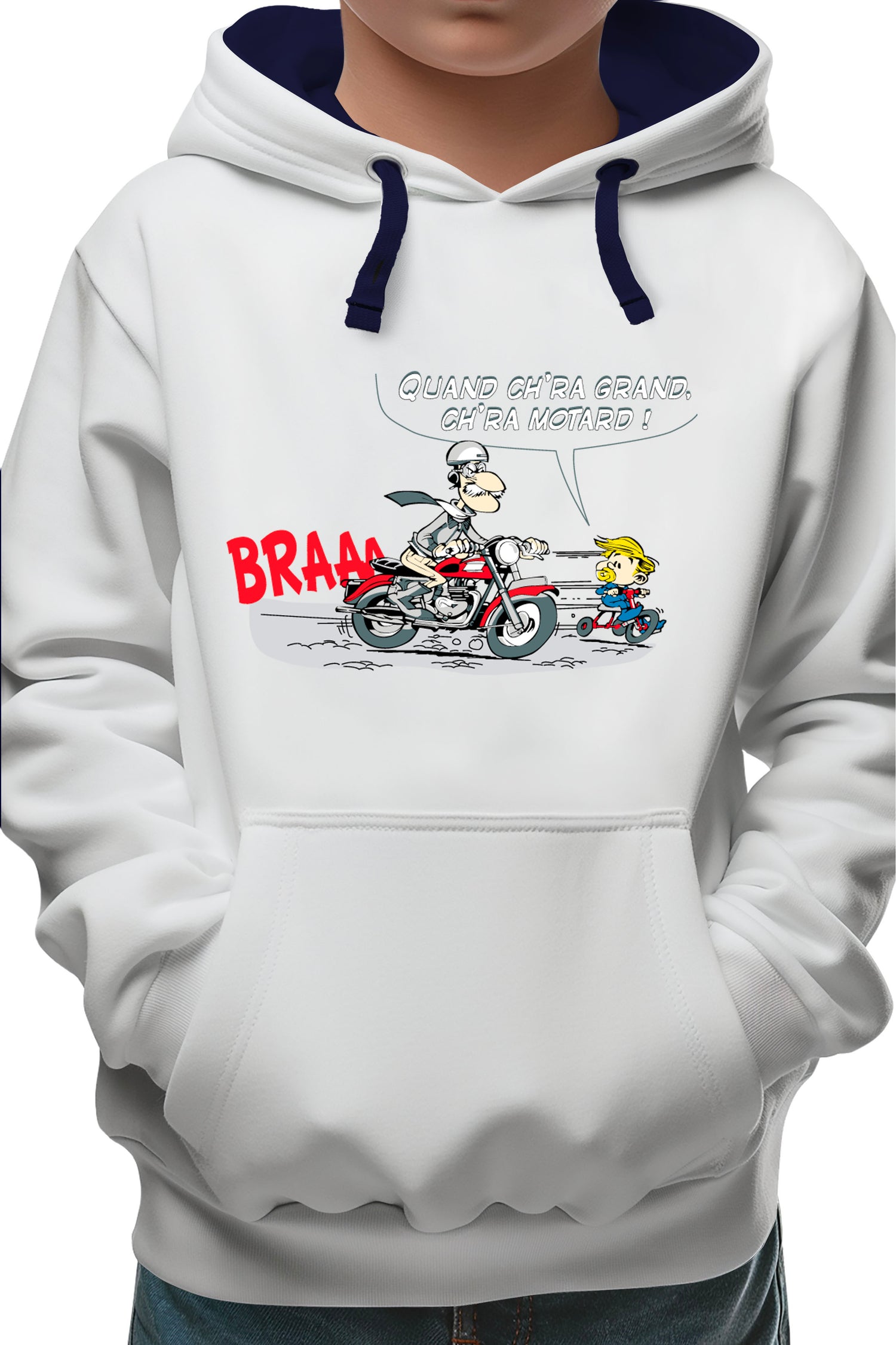 Sweat Enfant Motard transmission fils
