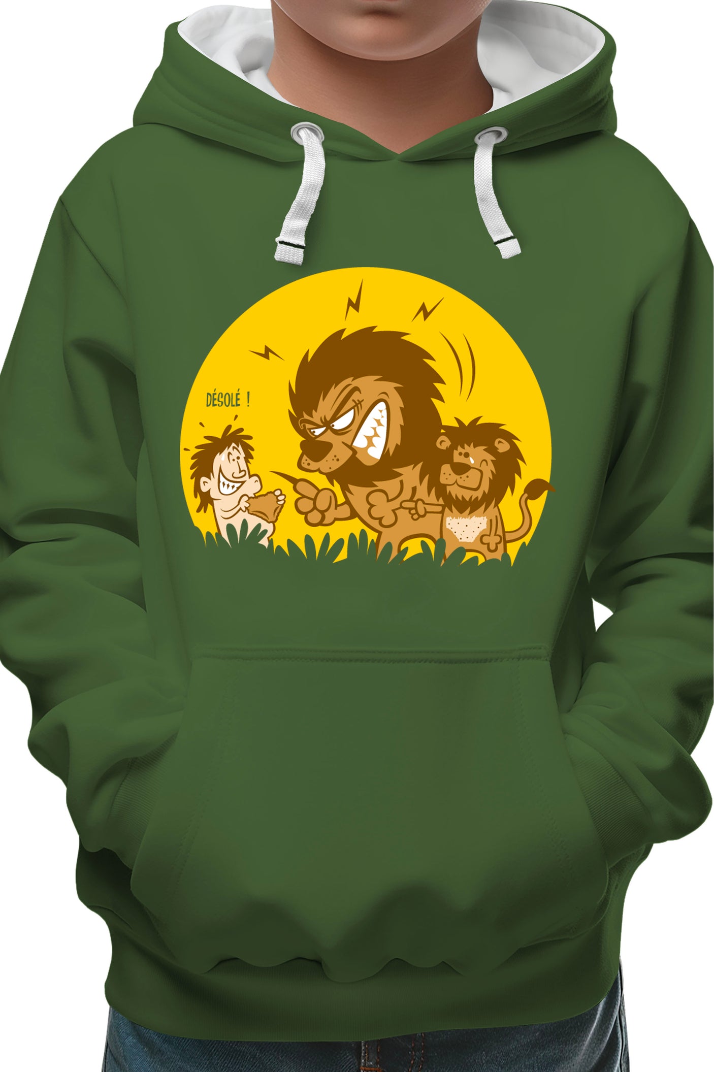 Sweat Enfant Lion et bébé