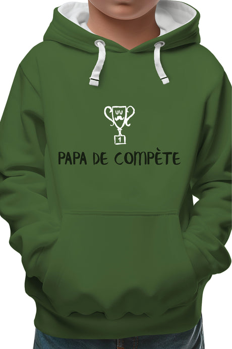 Sweat Enfant Un super papa de compète (encre gonflante)