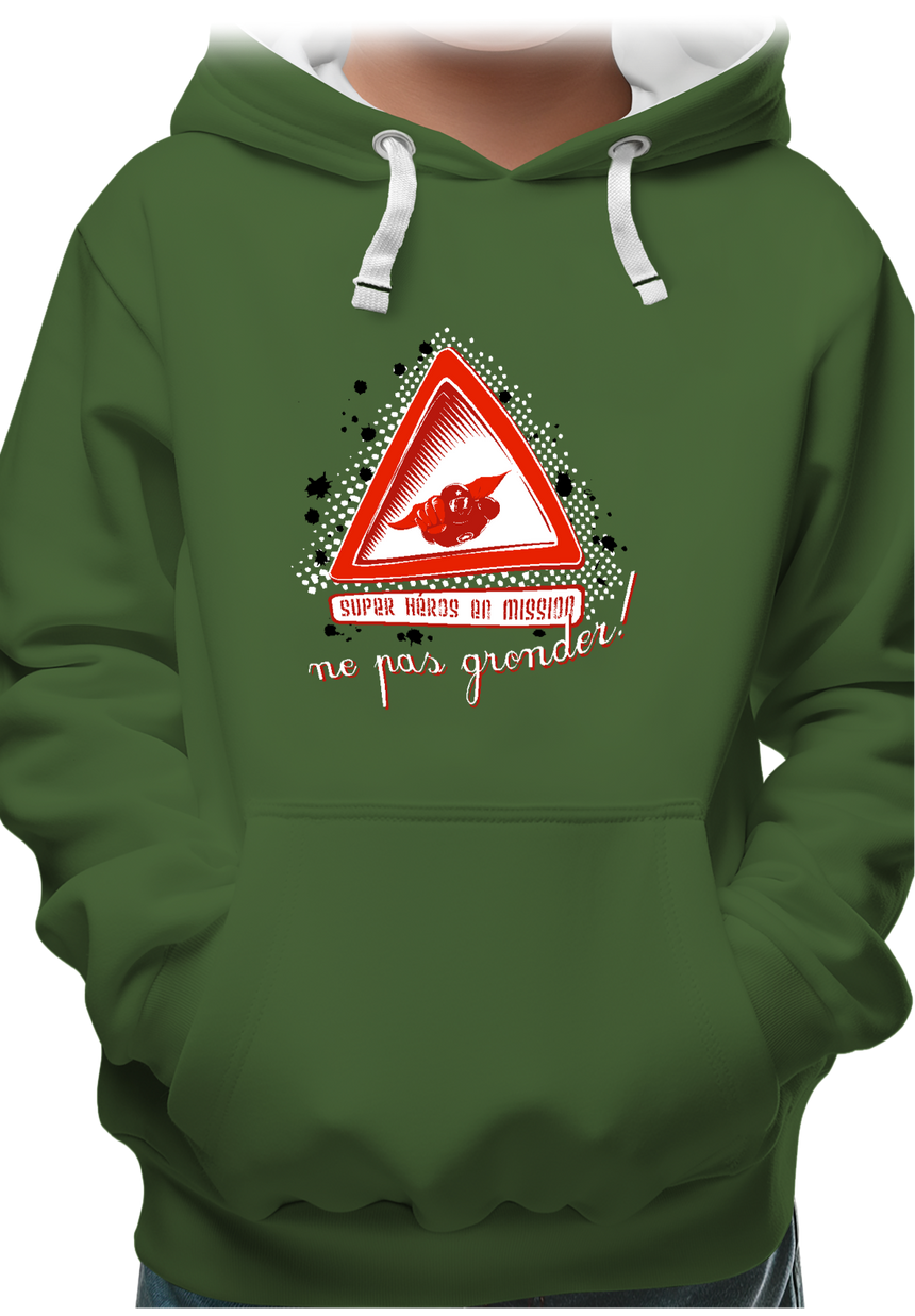 Sweat Enfant Super héros en mission