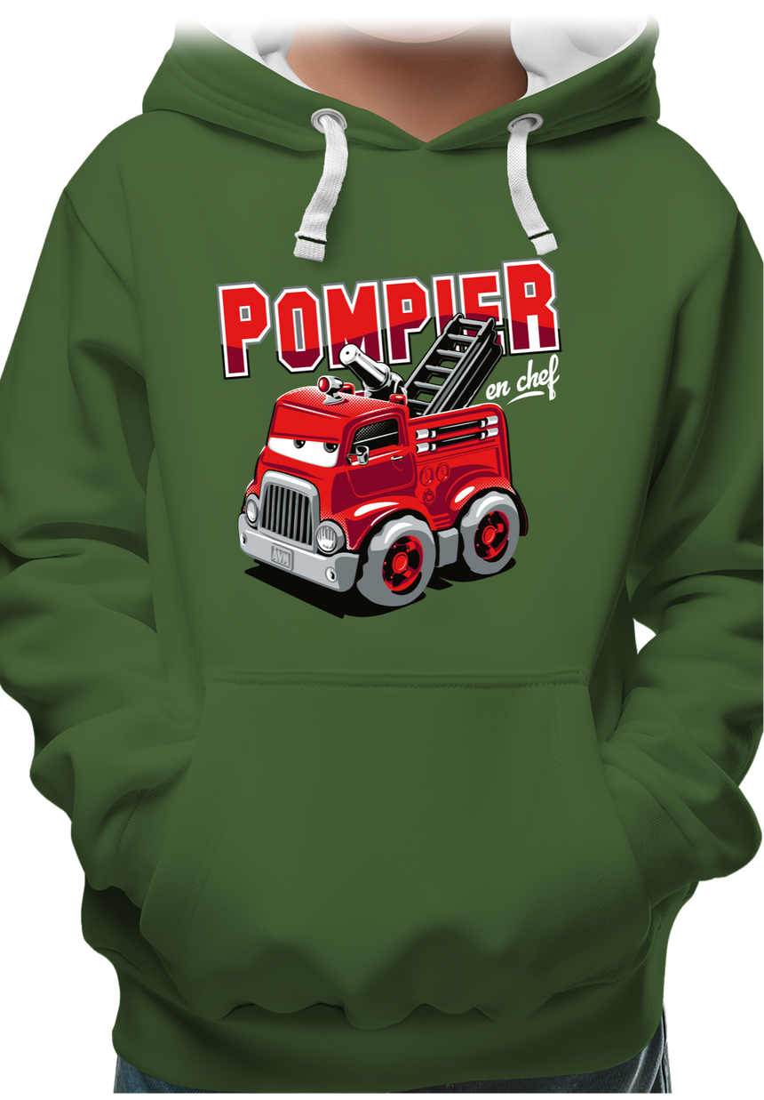 Sweat Enfant Camion de pompier dessin animé