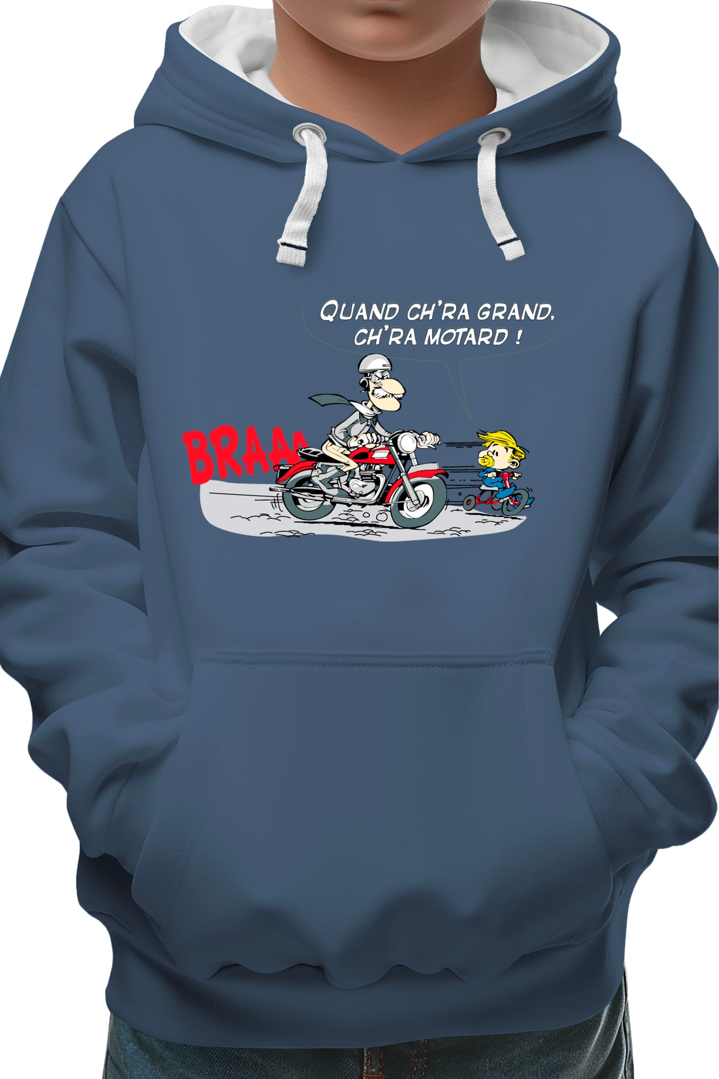 Sweat Enfant Motard transmission fils