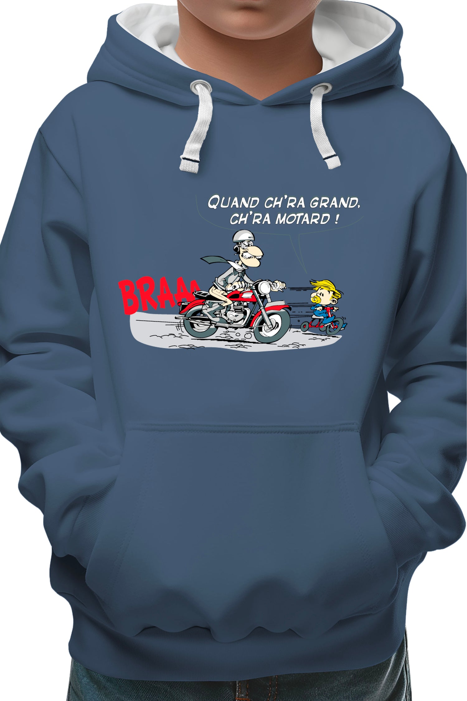 Sweat Enfant Motard transmission fils