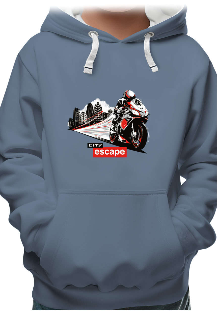 Sweat Enfant Milan city escape en moto