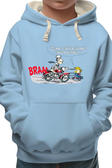 Sweat Enfant Motard transmission fils