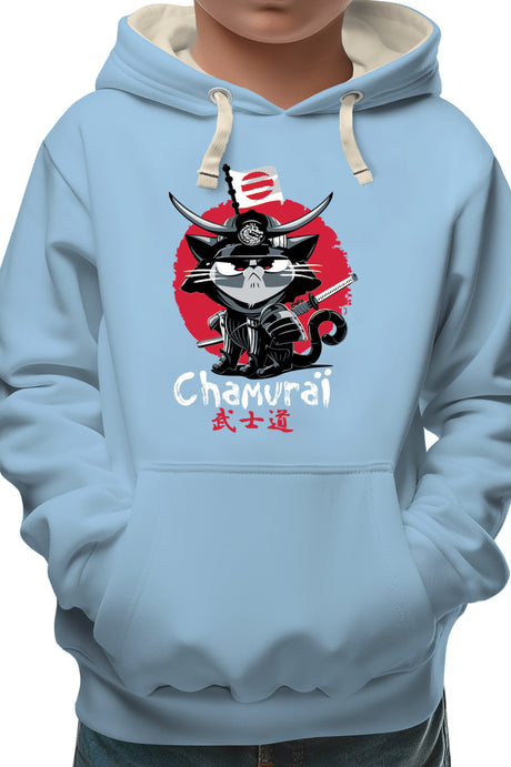 Sweat Enfant Chat en samouraï
