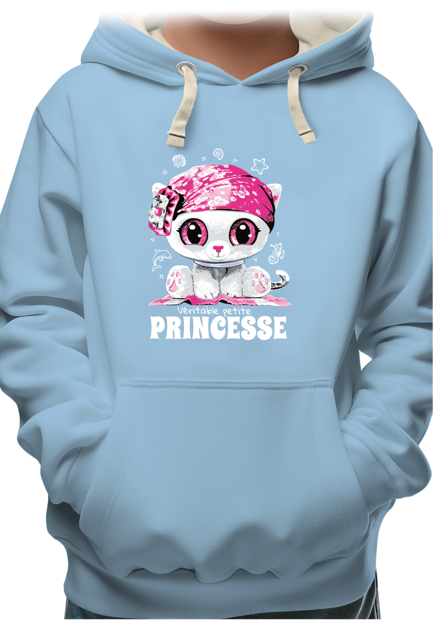 Sweat Enfant Véritable petite princesse avec strass