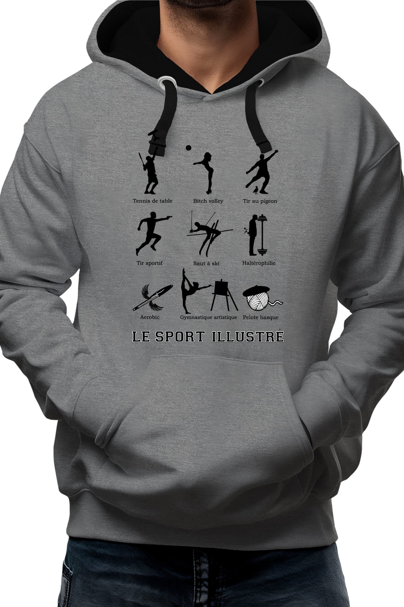 Sweat Adulte Sport Illustré