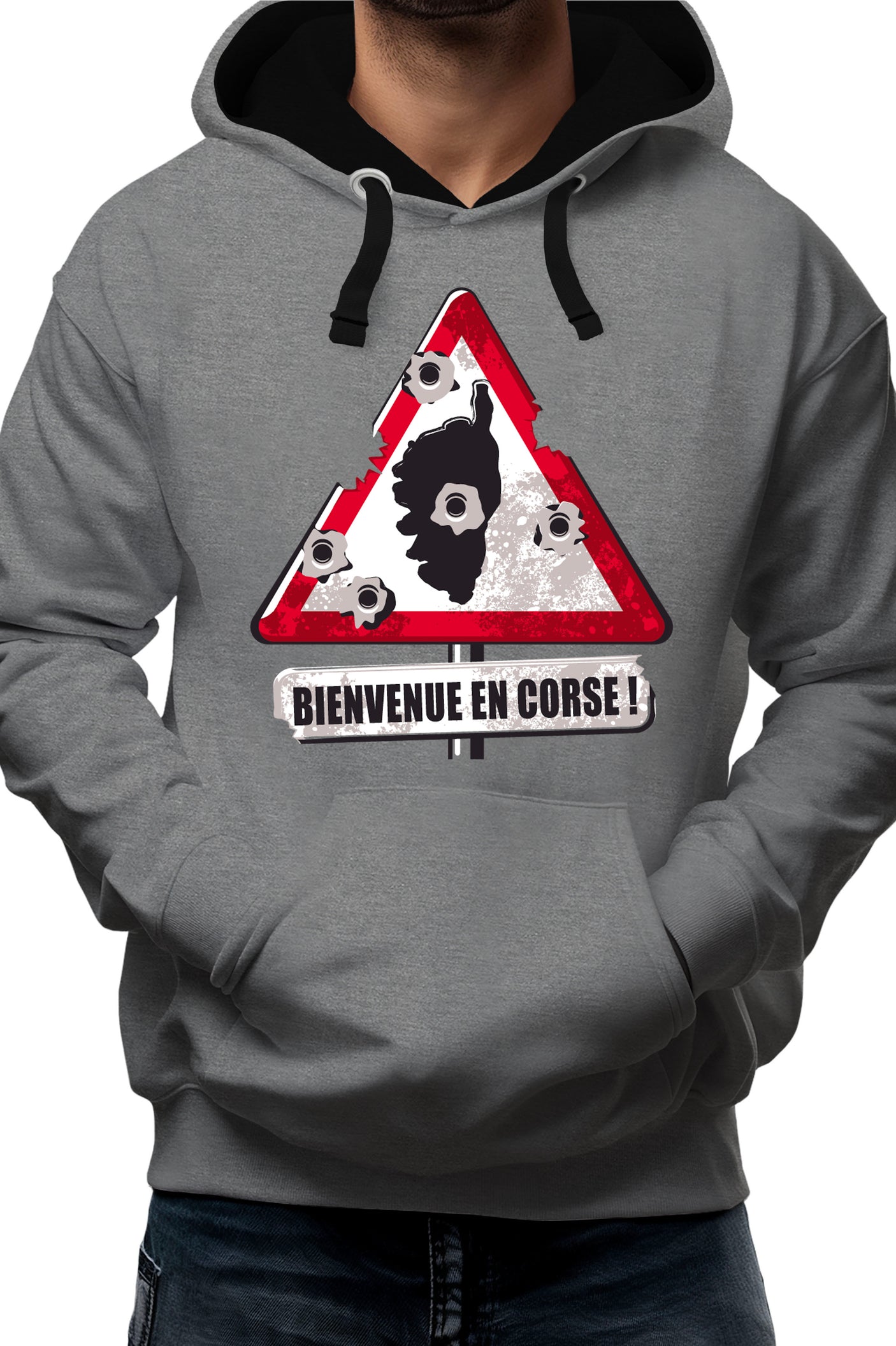 Sweat Adulte Bienvenue en Corse impact