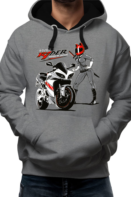 Sweat Adulte Moto R1 Made in Japan