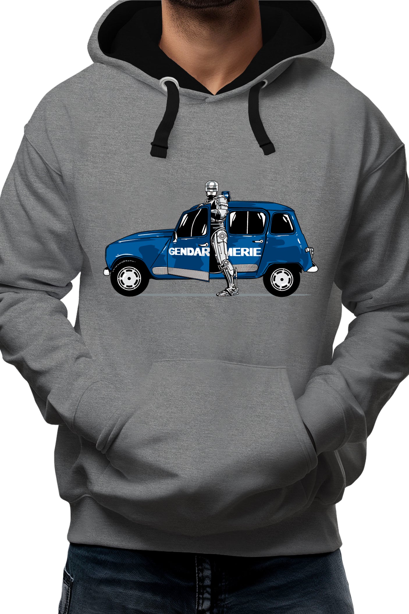 Sweat Adulte 4L Robot cop gendarme