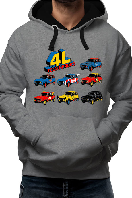 Sweat Adulte 4L Team super heroes