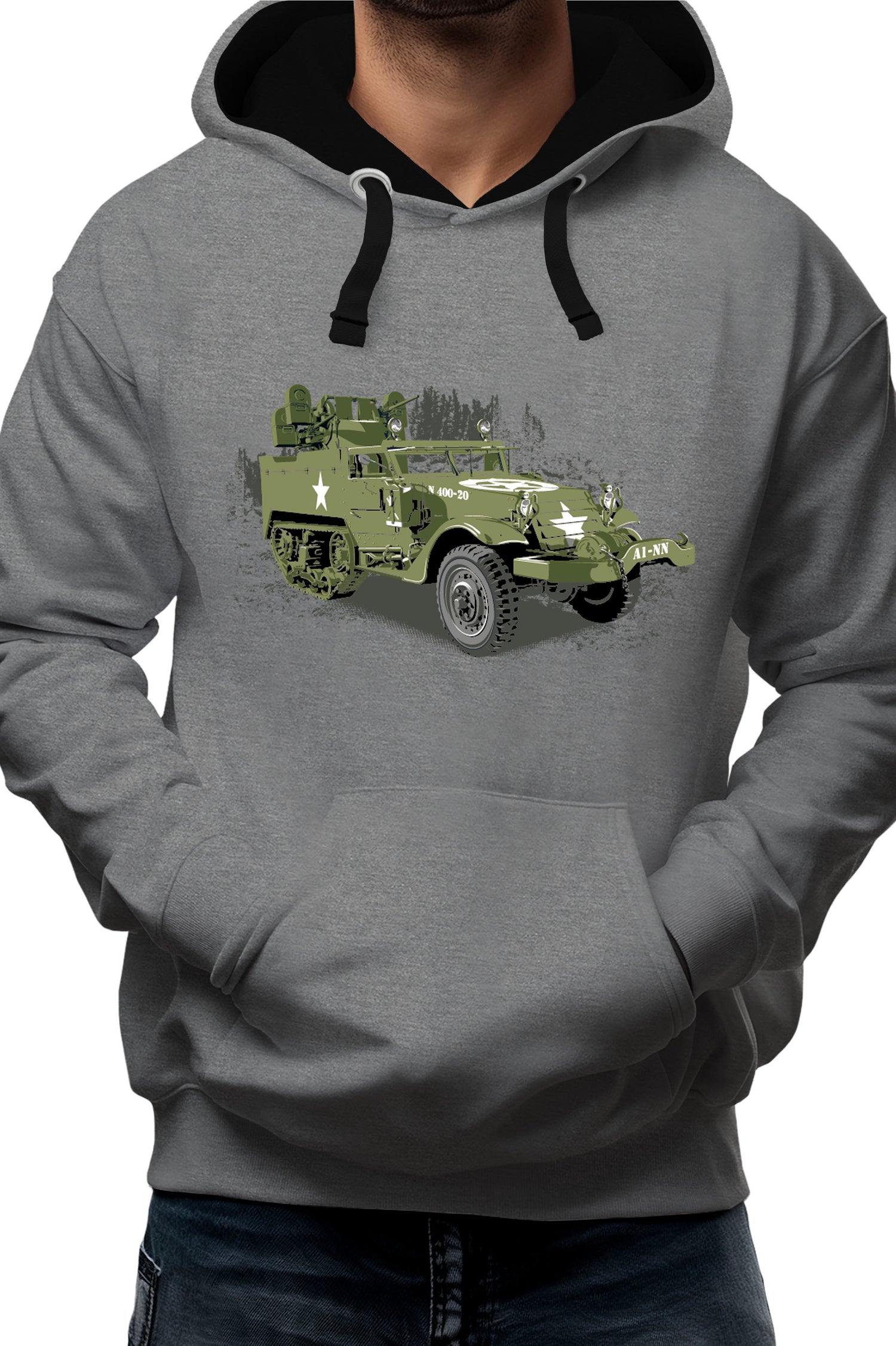 Sweat Adulte Véhicule de militaire