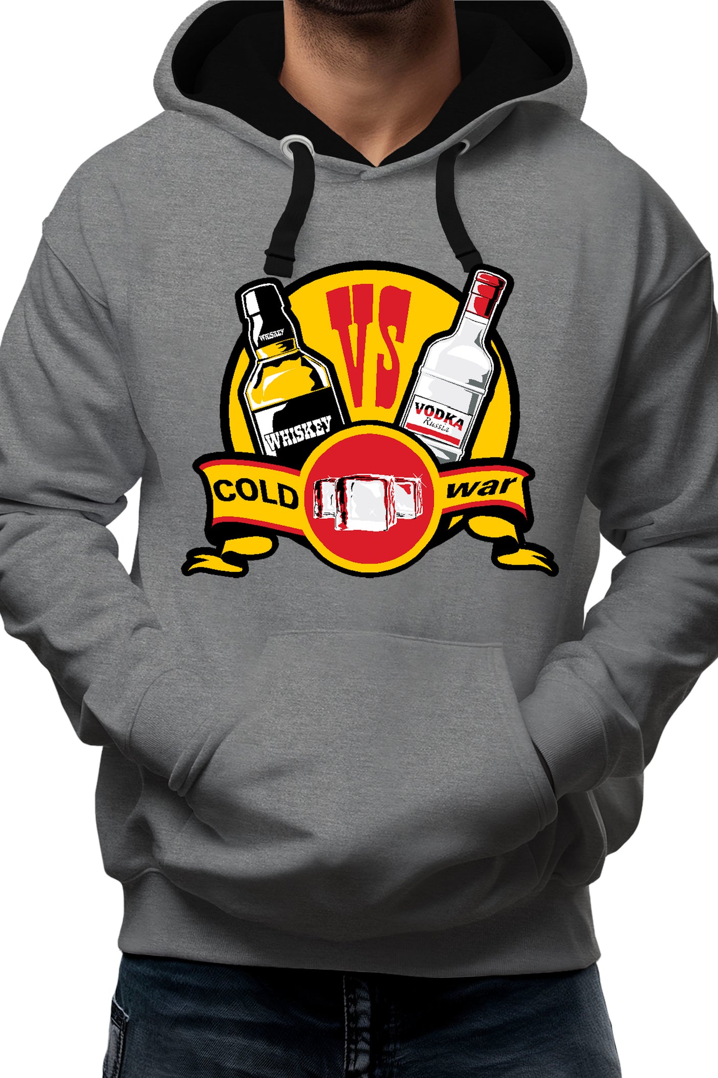 Sweat Adulte Coldwar whisky contre vodka