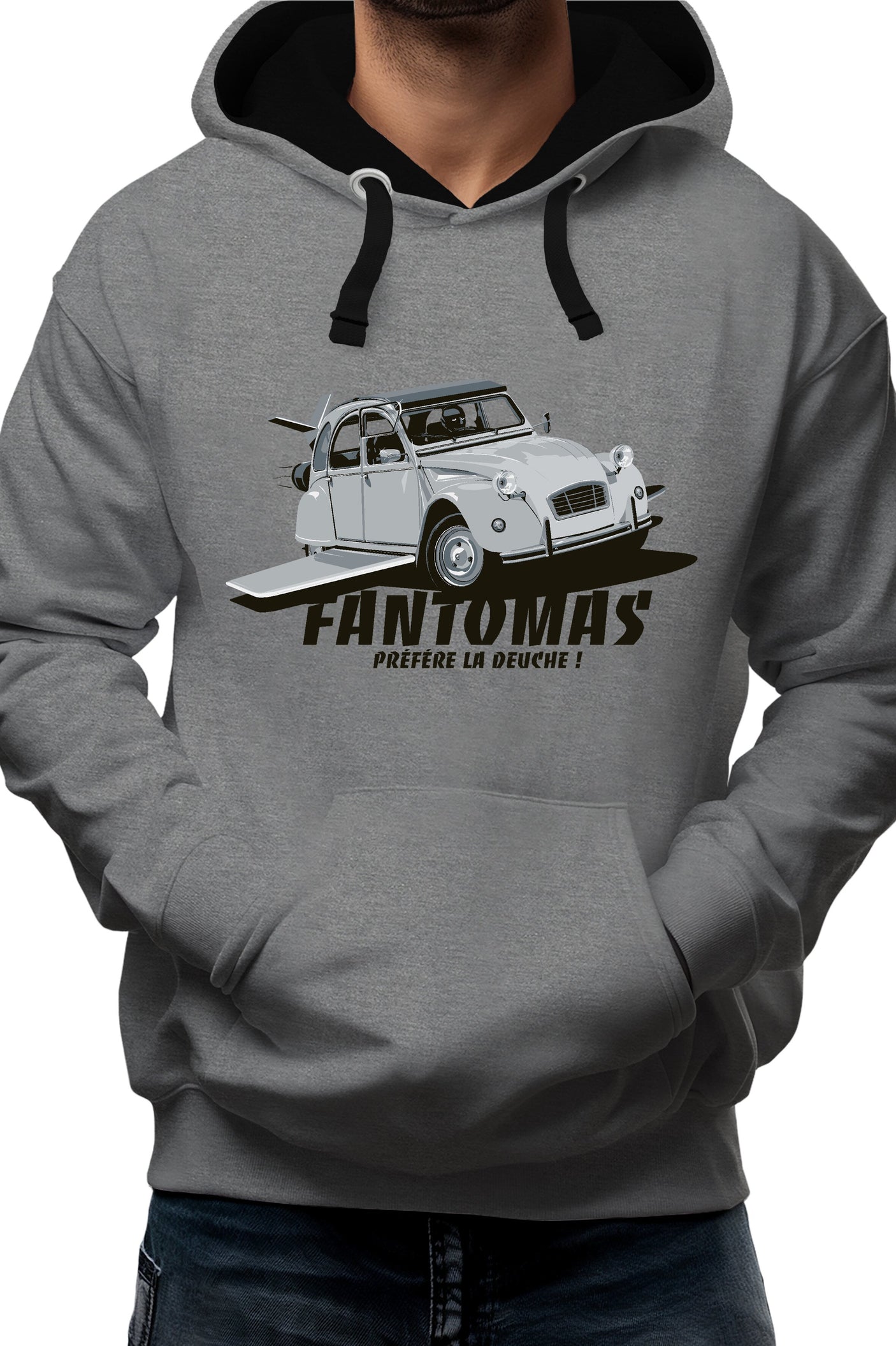 Sweat Adulte Fantomas préfère la deuch