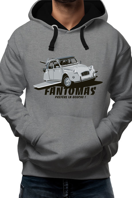 Sweat Adulte Fantomas préfère la deuch
