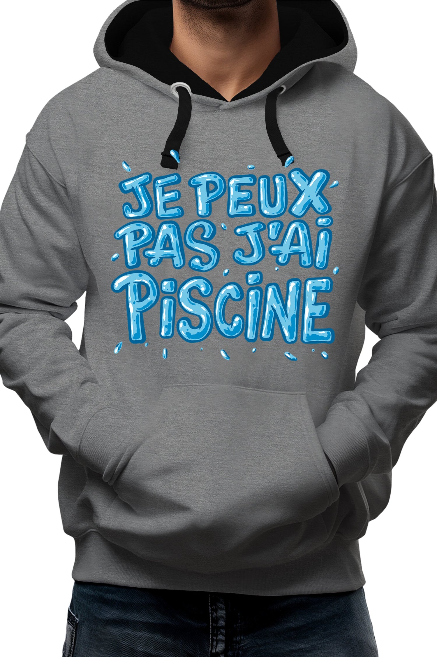 Sweat Adulte Je peux pas, j'ai piscine