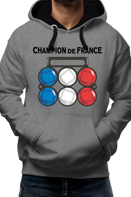 Sweat Adulte Champion de France pétanque