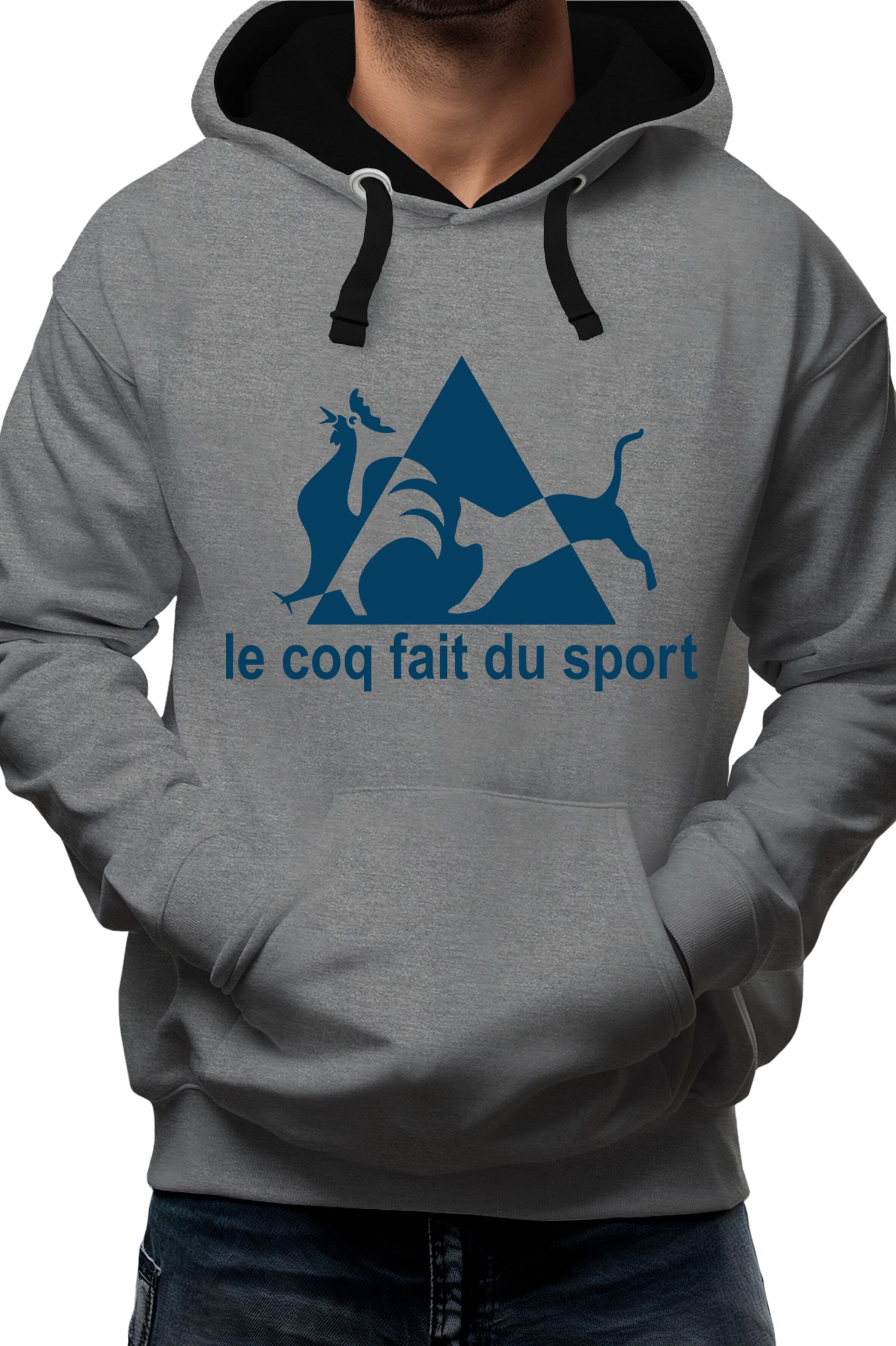 Sweat Adulte Le coq forcé au sport